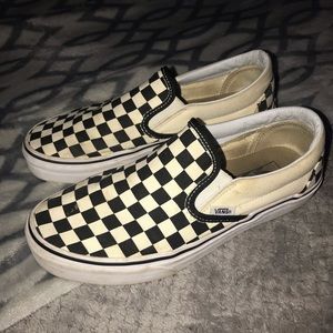 (On hold) Womans checkerboard vans size 8.5